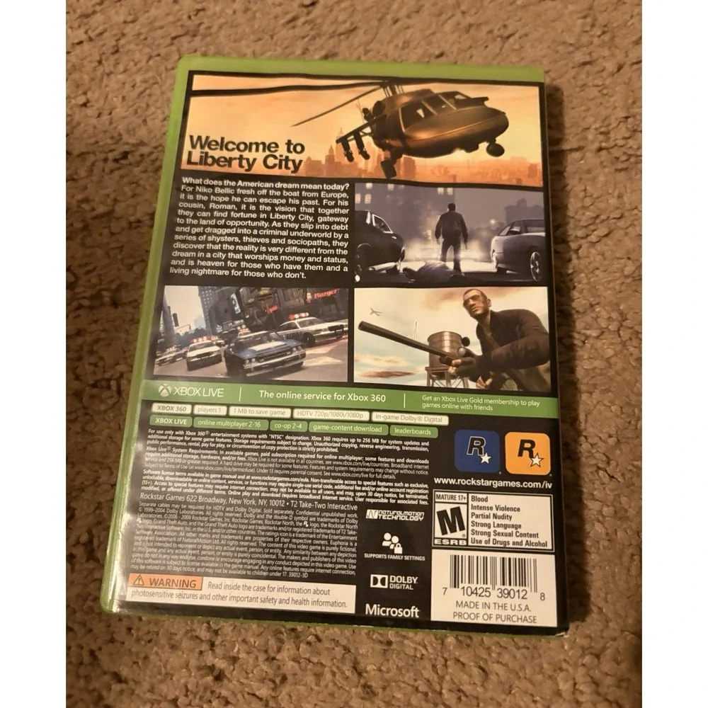 Grand Theft Auto IV (Microsoft Xbox 360, 2008) Tested!